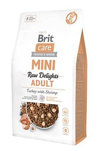Brit Care Dog Mini FD Raw Delights Turkey&Shrimp 2kg