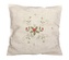 Návlek na polštář, Vánoční cesmína na režném, béžový, 40 x 40 cm