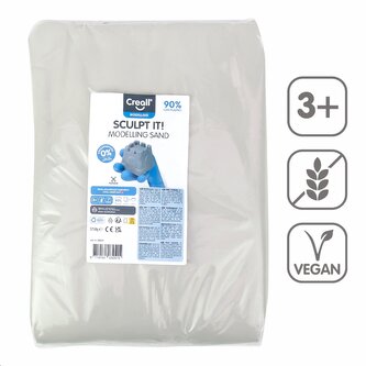 Creall modelovací písek Sculpt it!, 1750 g, náhradní náplň, přírodní