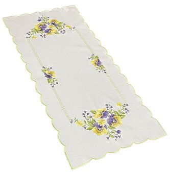 Vzorovaný ubrus - běhoun na stůl SPRING FLOWER I. 40x85 cm Mybesthome