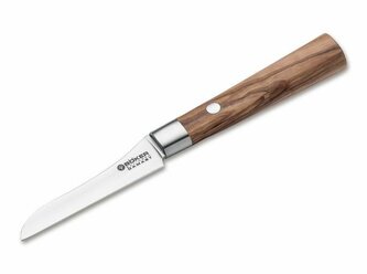 Böker Manufaktur Solingen 130438DAM damaškový nôž na zeleninu 8,5 cm hnedá