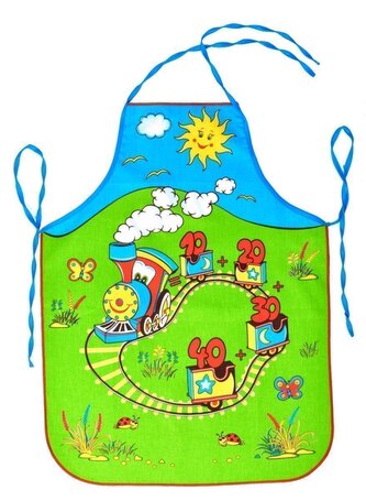 Zástěra dětská, Vlaček, modrý