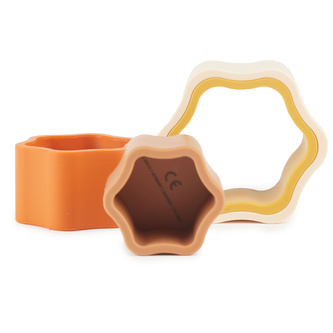 Bieco - Silikonová stohovací květina - Chocolate Bliss