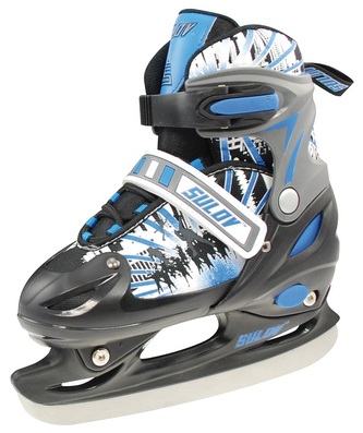 Chlapecké zimní brusle SULOV® RAY, vel. M(34-37), černo-modré