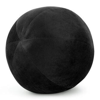 Dekorační polštářová koule - objímací polštář GAJANA černá O 24 cm Mybesthome