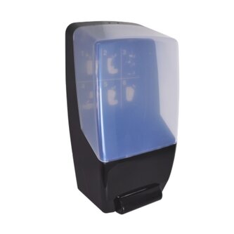 Dávkovač tekuté mycí pasty, tekutého mýdla a dezinfekcí GROUP - černý