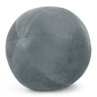 Dekorační polštářová koule - objímací polštář GAJANA stříbrná O 24 cm Mybesthome