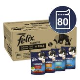 Kap.FELIX Multipack hovez/kure/tunak/treska v zele 80x85g
