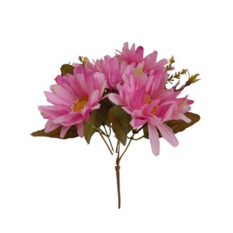 Gerbera kytice, 5 barev, Barva růžová  H400