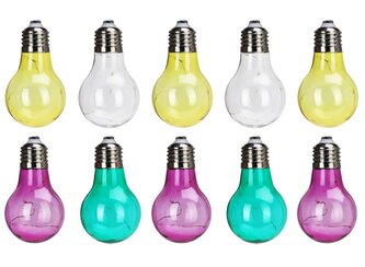 PROGARDEN Solární světelný řetěz 10 žárovek barevná KO-DX9300920