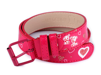 Dívčí pásek šíře 2,9 cm - 1 ks - 2 (75 cm) pink
