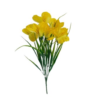 Alstromerie kytice, 6 barev, Barva žlutá  JH027
