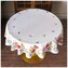 Vzorovaný kulatý ubrus na stůl SPRING MEADOW III. O 130 cm Mybesthome