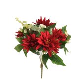 Gerbera kytice, 6 barev, Barva tm.červená  LY015