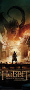 Plakát, Obraz - Hobbit - Smaug, 53 × 158 cm