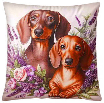 Dekorační polštář s motivem - JEZEVČÍCI 40x40 cm Mybesthome