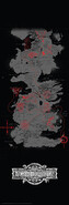 Plakát, Obraz - Game of Thrones - Map, 53 × 158 cm