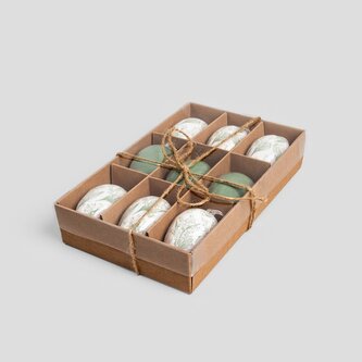 Sada velikonočních přívěsků | CONWALLIE | sada vajec s konvalinkou | 9 ks | 736759