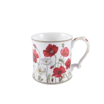 HOME ELEMENTS Hrnek 380 ml Máky bílé