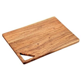 Prkénko na krájení a servírování, 40 x 30 x 1,7 cm, akáciové dřevo KESPER 29142