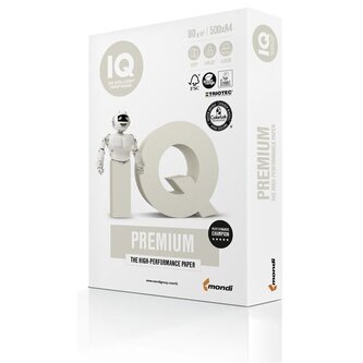 Papír IQ Premium, A4, 80g/m2, 500 listů