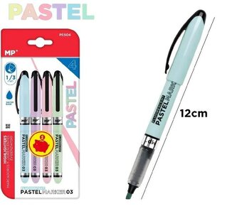 Zakreślacz pastelowy 1,0/3,0mm 4szt