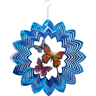 Invento kovový závěsný zvonek 3D motýli