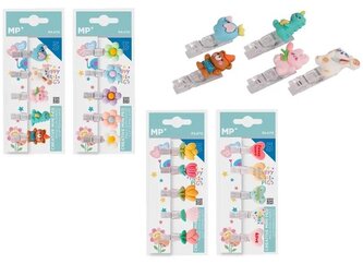 Klamerki ozdobne 5szt MIX