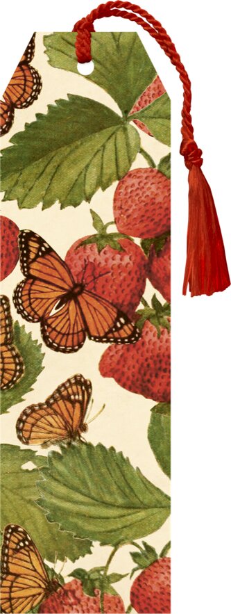 Knižní záložka Strawberry & Butterfly