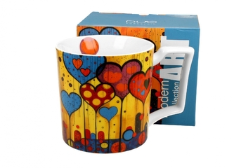 Porcelánový hrnek - srdce, 750 ml