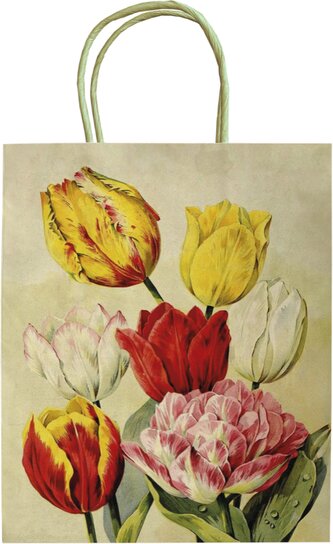 Dárková papírová taška Yellow Spring Flowers Tulip