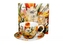 Porcelánový hrnek s podšálkem - tulipány, 250 ml