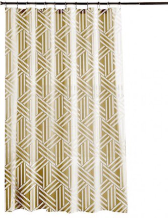 DuraHome Závěs koupelnový 180x200cm PEVA, vzorovaný_HWN1522, GOLD