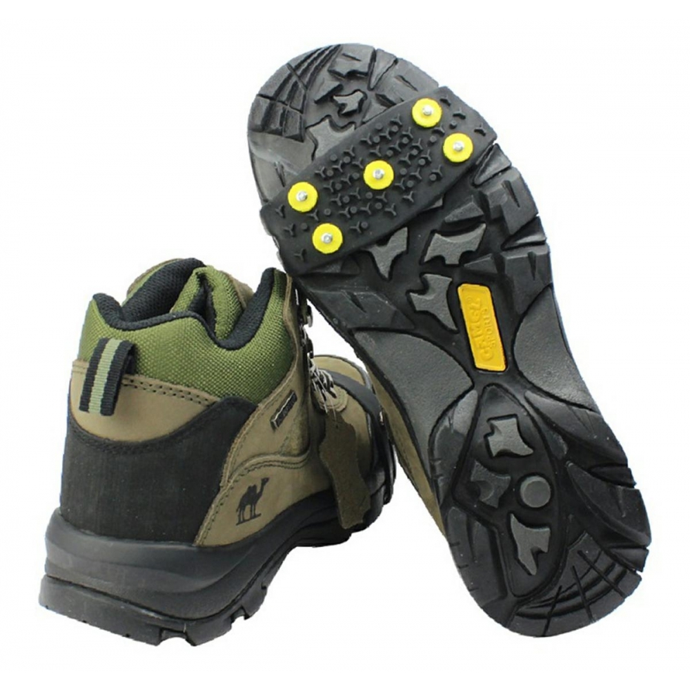 Protiskluzové návleky na boty - černé-žluté