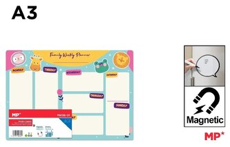 Planer magnetyczny A3 tygodniowy