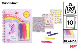 Zestaw do kolorowania z naklejkami Unicorn