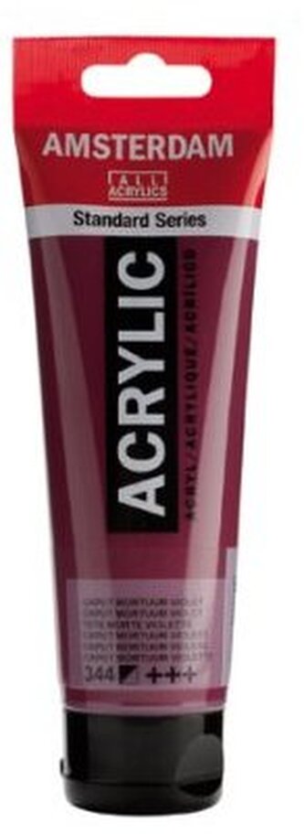 Farba akrylowa nr 344 caput m.violet 120ml, Amsterdam