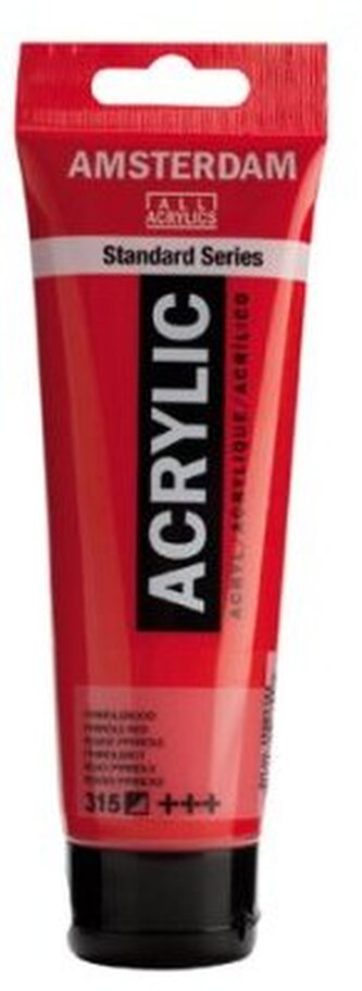 Farba akrylowa nr 315 perrole red 120ml, Amsterdam