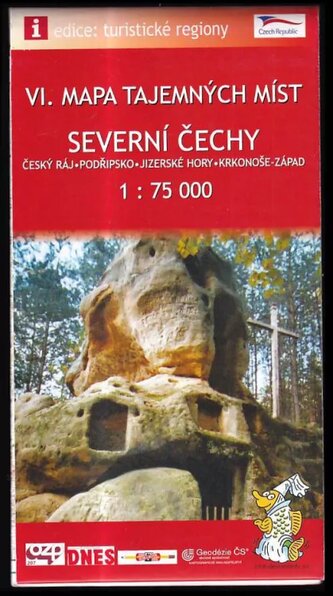 MAPA TAJEMNÝCH MÍST-SEVERNÍ ČECHY.ČESKÝ RÁJ.PODŘIPSKO.../VI.