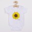 Dětské body s potiskem New Baby Slunečnice  - krátký rukáv - velikost 80 (9-12m)