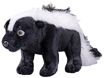 Skunk pruhovaný plyšový 50cm stojící  0m+ v sáčku