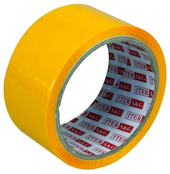 Taśma pakowa 48 mm x 50 yd. żółty Iter A&G;