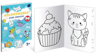 Kolorowanka A4/96K Duże obrazki