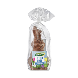 Figurka čokoládová mléčná velikonoční zajíček 75 g BIO   DENNREE