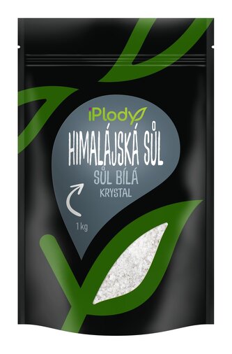 iPlody Himalájská sůl bílá, krystal 1 kg
