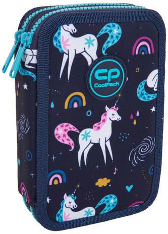 Piórnik podwójny z wyposażeniem Jumper 2 Mrs Unicorn CoolPack, Patio