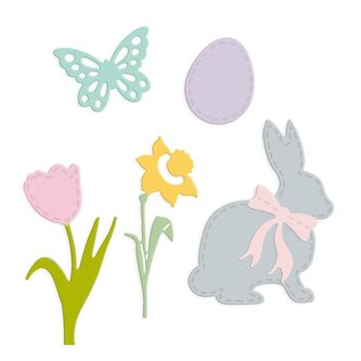 Zestaw wykrojników - Wiosna 6szt