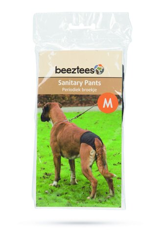 Beeztees Kalhotky hárací černé M 46-52cm