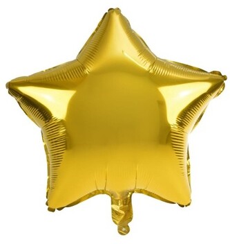 Balon foliowy gwiazda duża złoty, Arpex