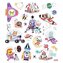 Naklejki Kosmiczne zwierzaki 20szt